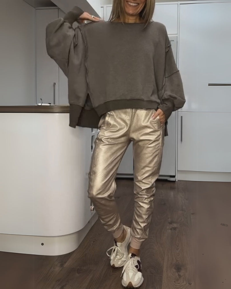 BRINA - SADA TOP A KALHOTY V NEFORMÁLNÍM STYLU
