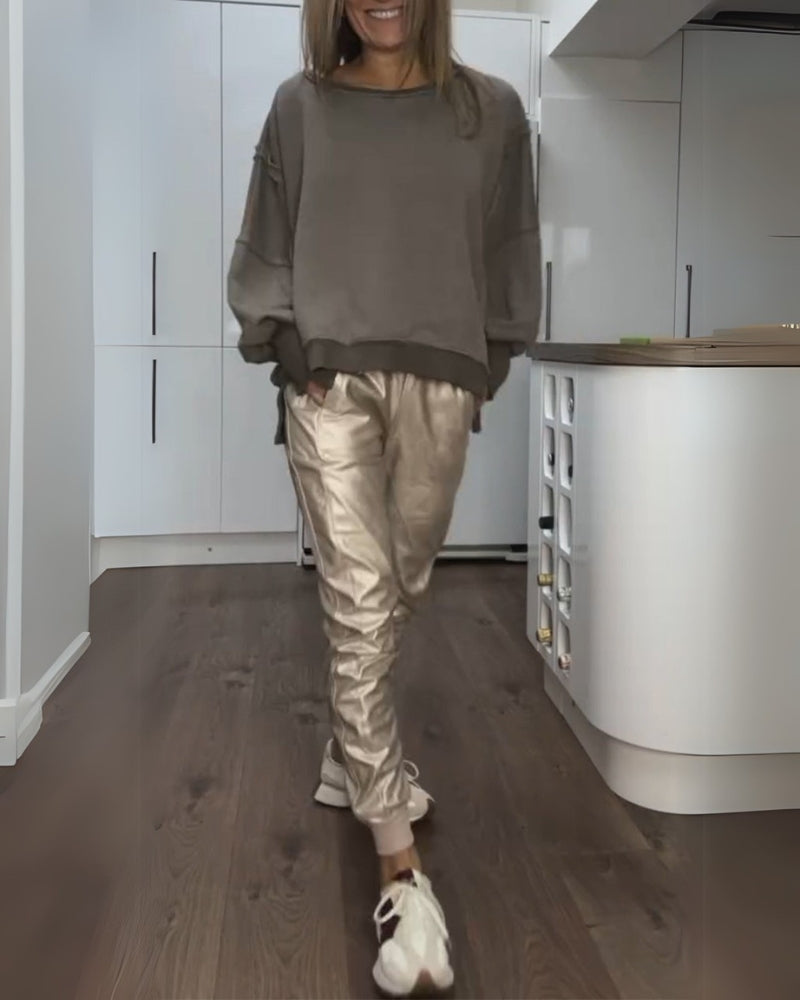 BRINA - SADA TOP A KALHOTY V NEFORMÁLNÍM STYLU