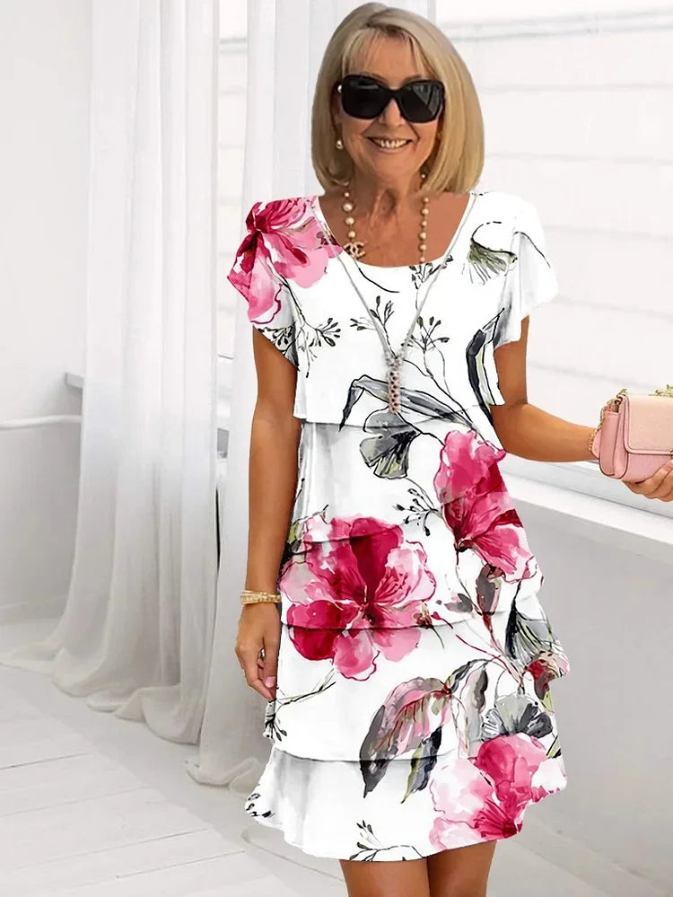 Émilie – Elegantní Maxi Šaty s Květinami