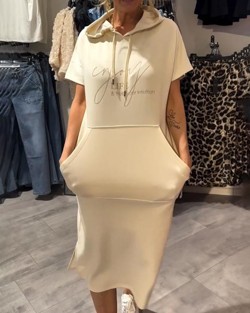 Saskia | Volné šaty s kapucí