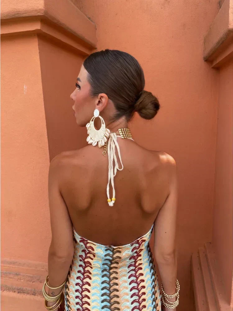 Roxanne™ | Šaty s odhalenými zády a halter krkem