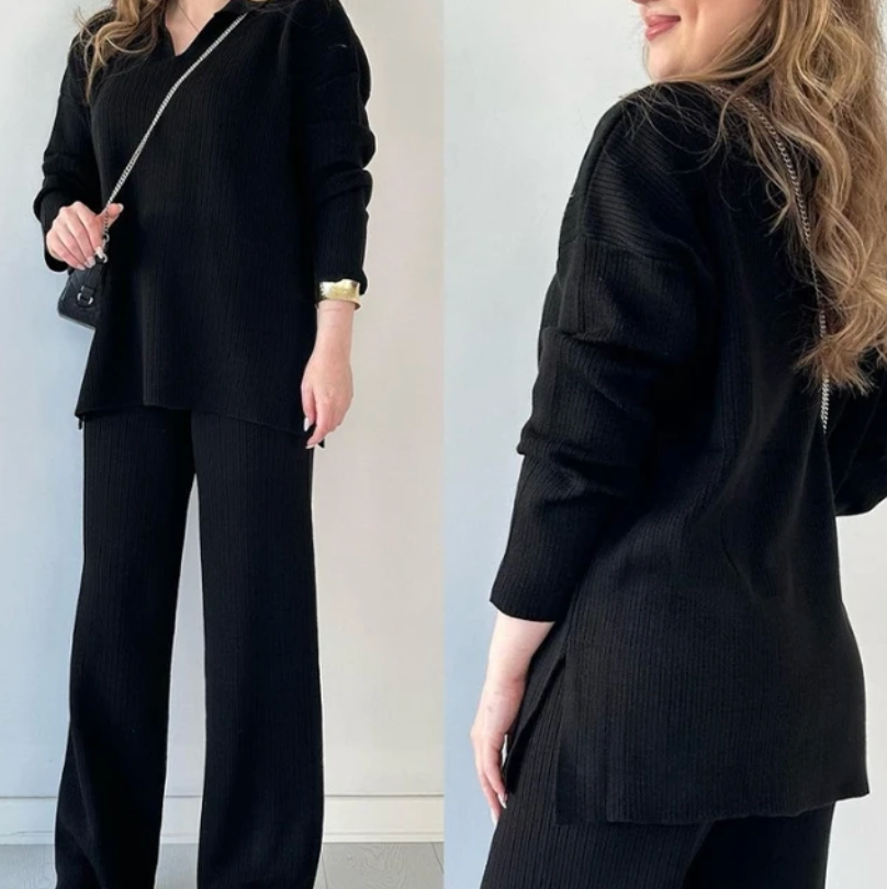 Cleo - Elegantní a Uvolněný Dvoudílný Set pro Styl a Pohodlí Bez Námahy