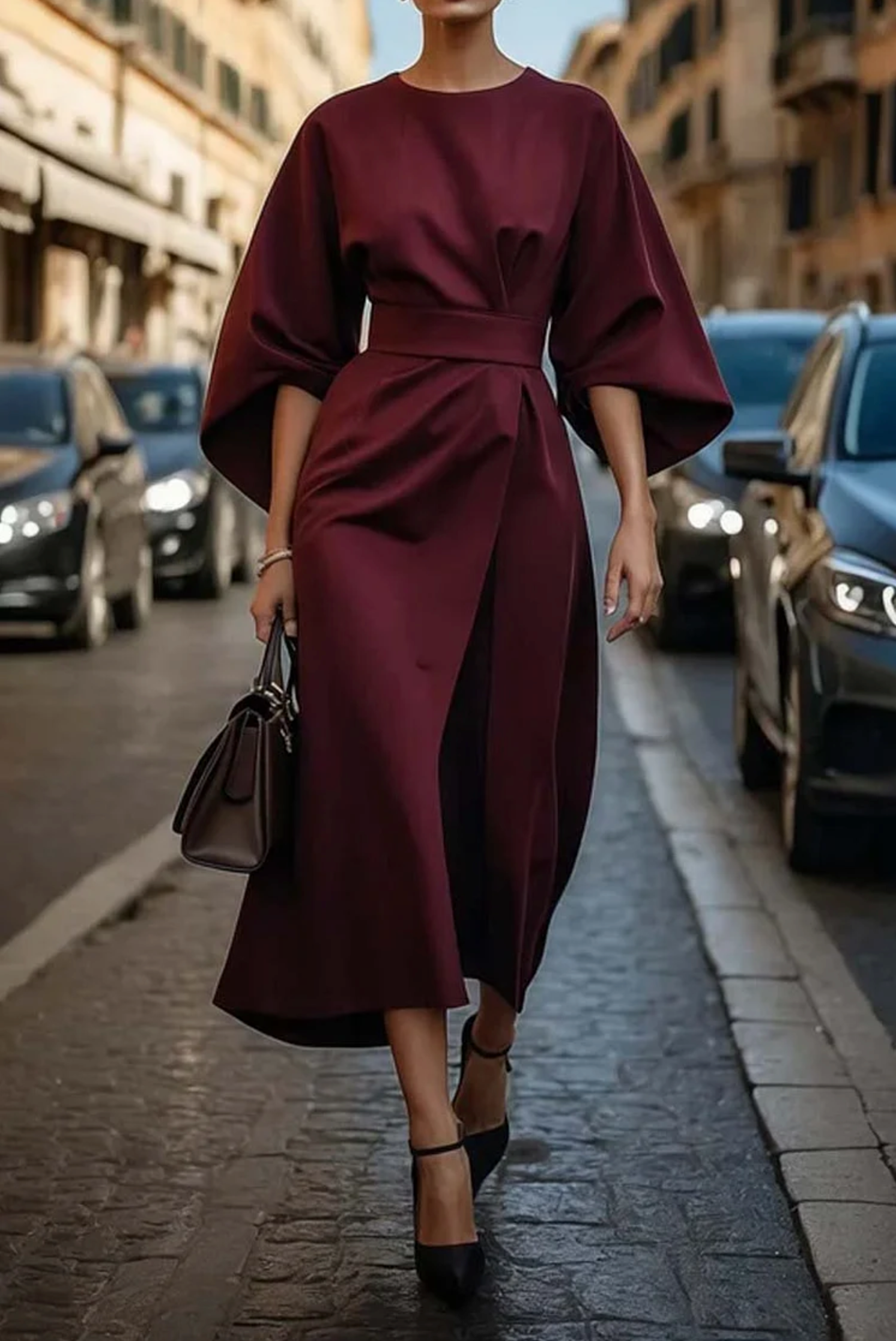 Julie | Elegantní šaty s balónovými rukávy
