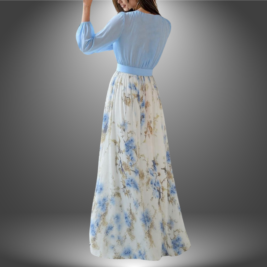 Fiorella | Elegantní Maxi Šaty s Květinovým Vzorem