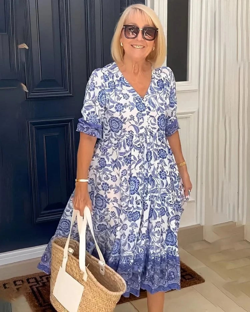 Nia | Elegantní a vzdušná květinová šaty