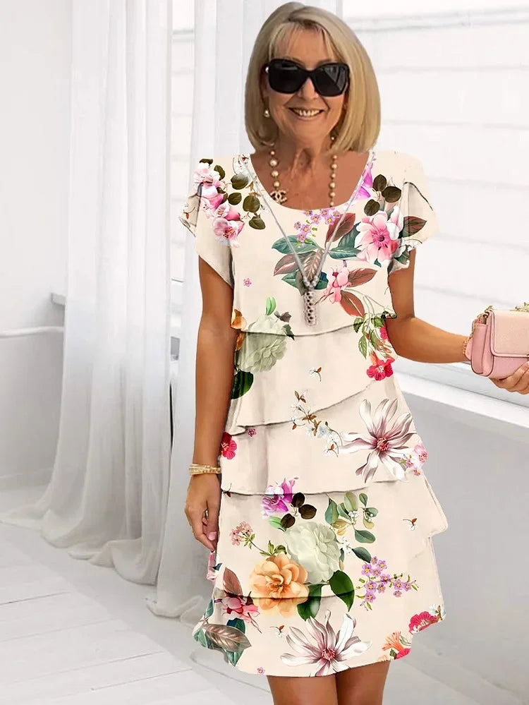 Émilie – Elegantní Maxi Šaty s Květinami