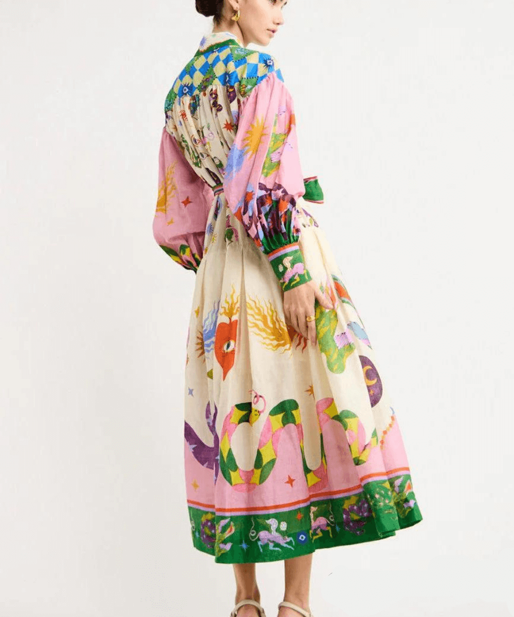 Dorthe™ | Elegantní Italská Maxi Šaty
