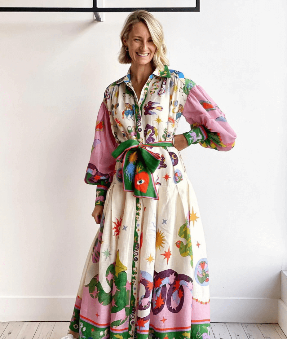 Dorthe™ | Elegantní Italská Maxi Šaty