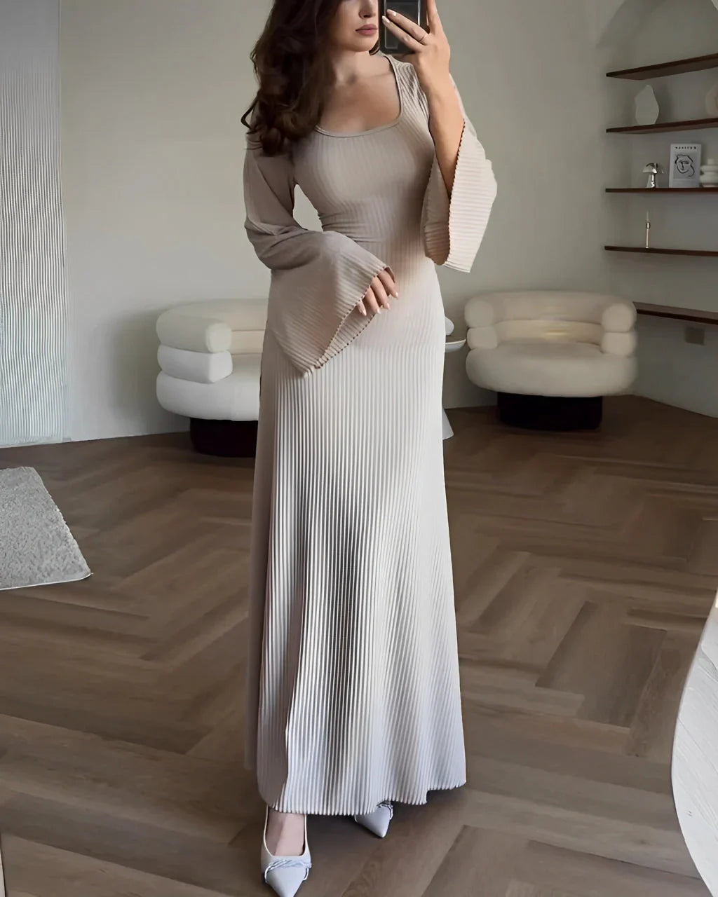 Elegantní chic maxi šaty Rosea