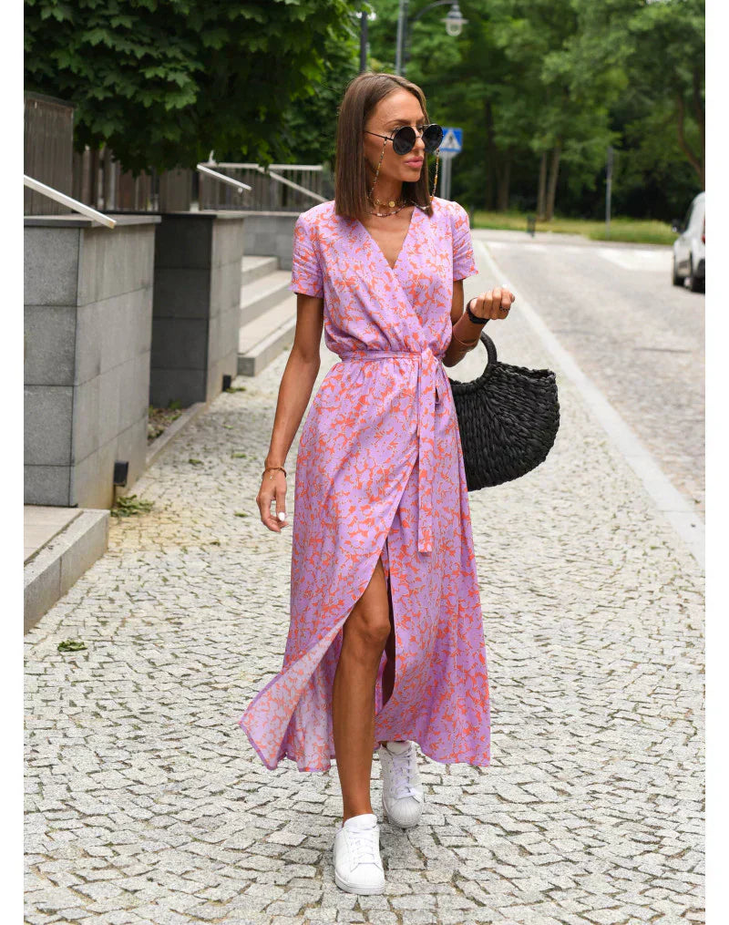 Suzanne - Elegantní šaty s výstřihem do V