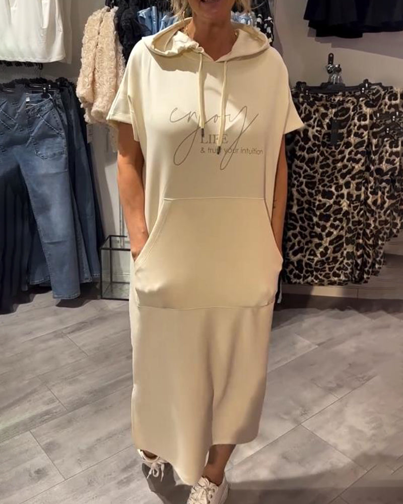 Saskia | Volné šaty s kapucí