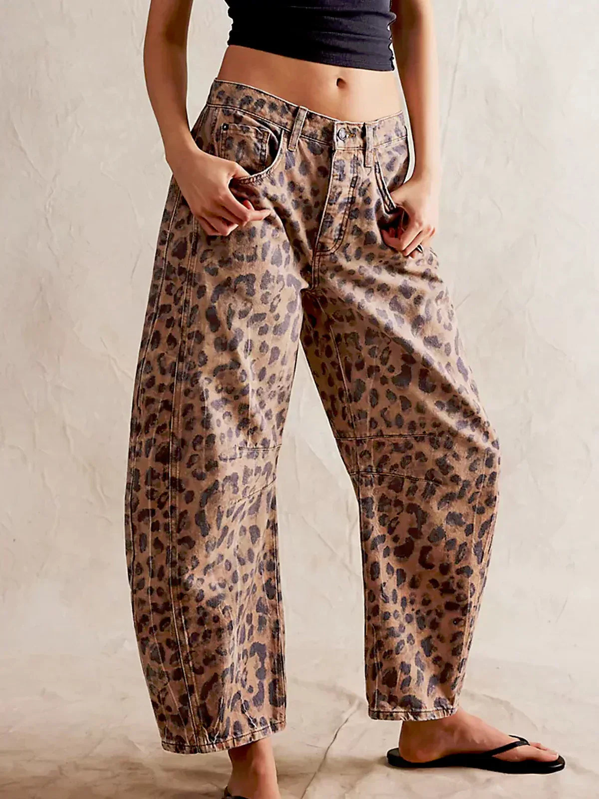 EDITH | POHODLNÉ LEOPARDÍ KALHOTY