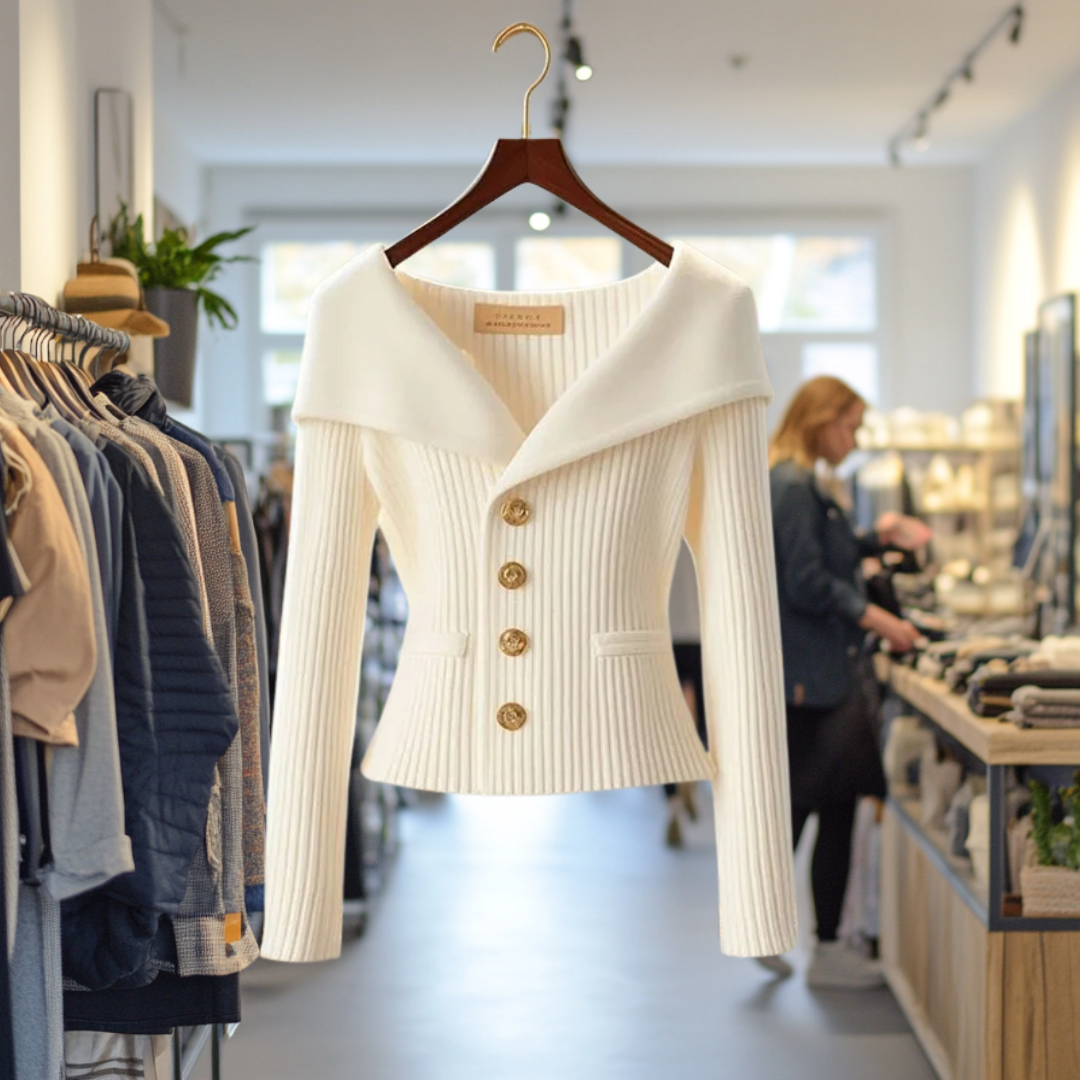 ELSE I LUXUSNÍ PLETENÁ BUNDA