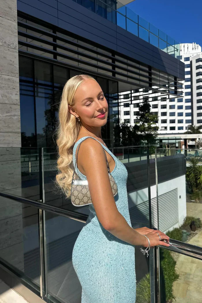 Růžové maxi šaty bez rukávů