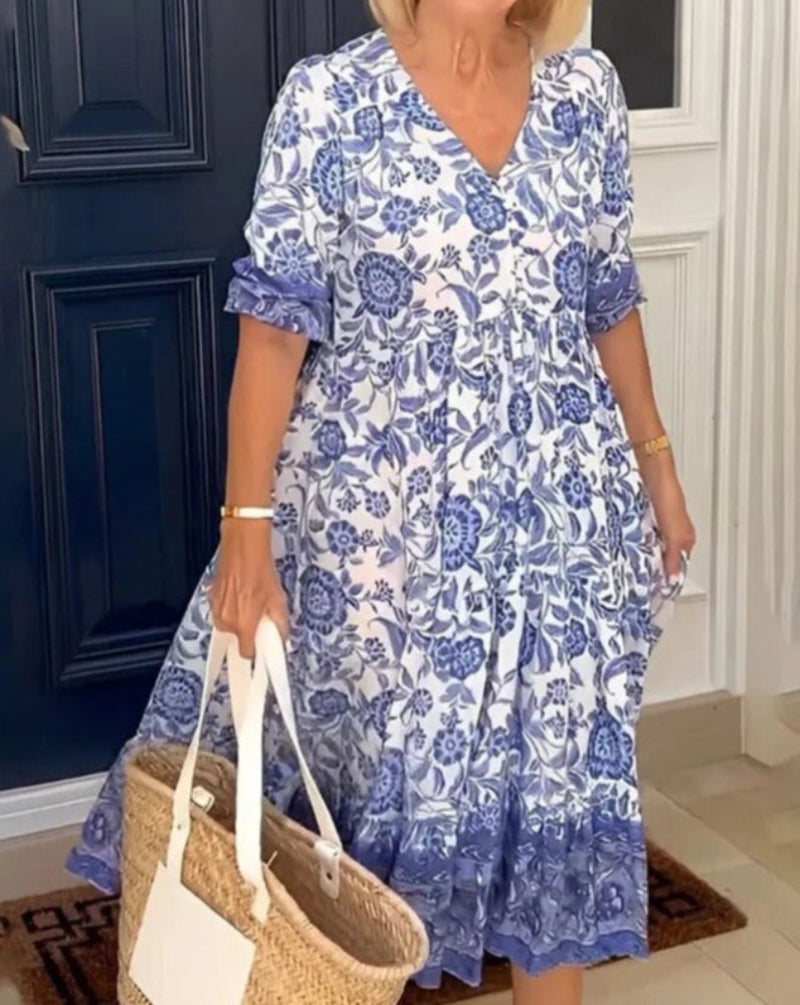 Nia | Elegantní a vzdušná květinová šaty