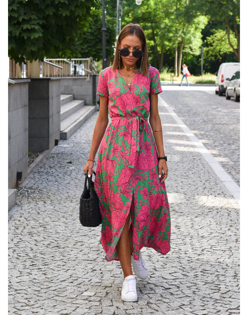 Suzanne - Elegantní šaty s výstřihem do V