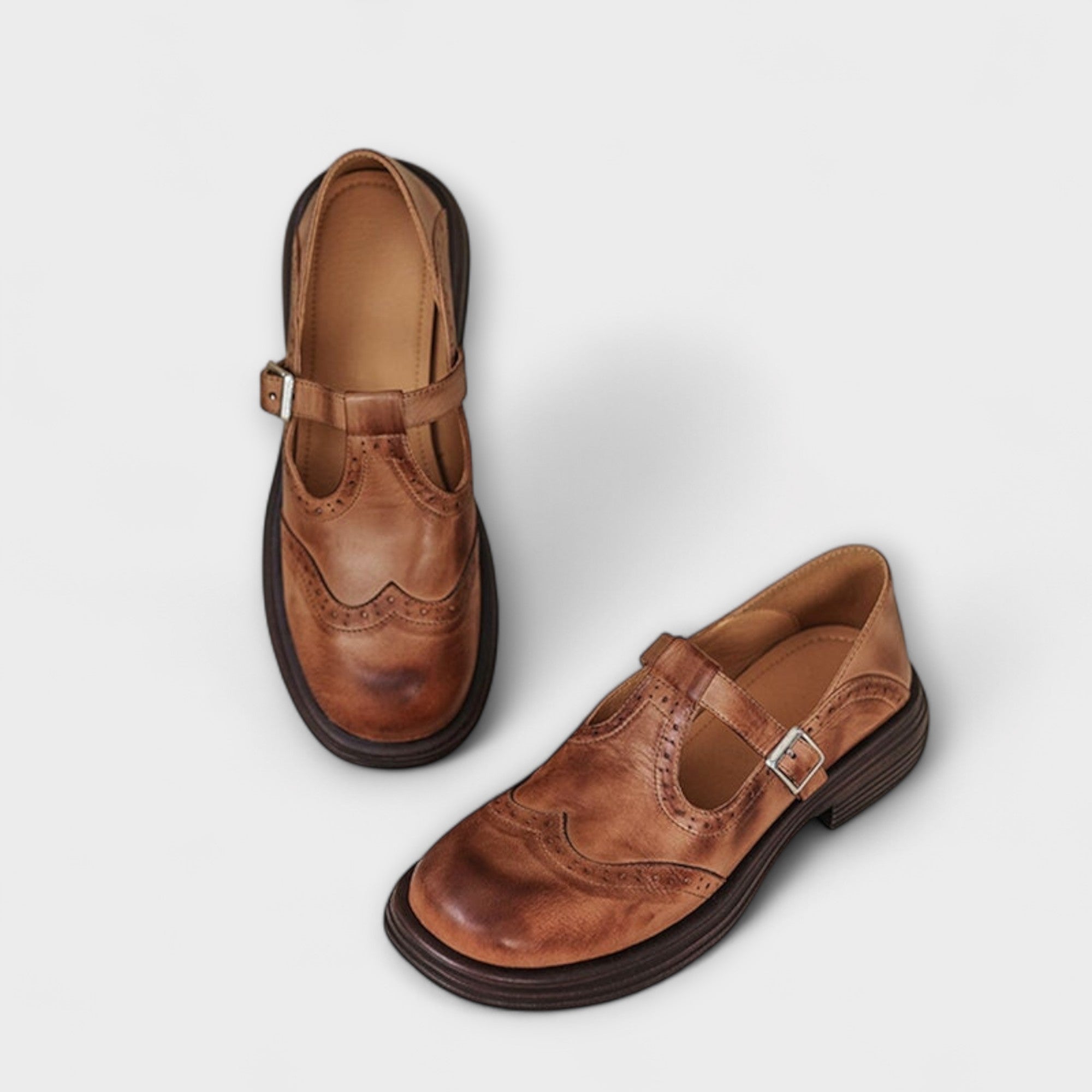 Velda | Eleganta Mary Janes z kůže